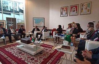 SANKON heyeti, Birleşik Arap Emirlikleri Ankara Büyükelçiliğine...