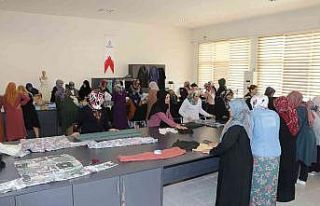 Şanlıurfa’da ev hanımları boş zamanlarında...