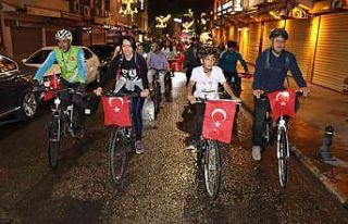 Şanlıurfa’da gençlik bayramı için pedal çevirdiler