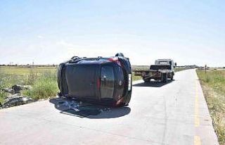 Şanlıurfa’da öğretmenleri taşıyan otomobil...