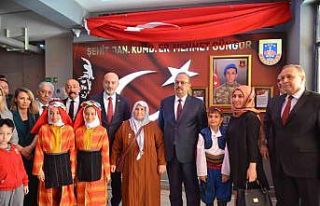 Şehit Mehmet Güngör Okulu şehit köşesi açıldı