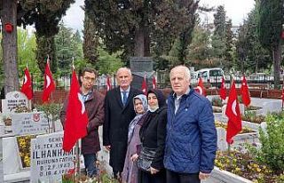 Şehitlerine koştular