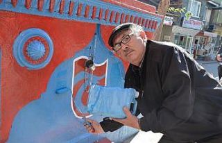 Sinop’taki çeşmeler bu yıl bordo-maviye boyandı