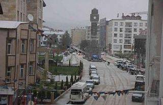 Sivas’ta dolu yağışı etkili oldu, kent beyaza...
