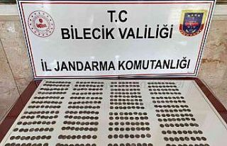 Şüpheli araçta 495 adet sikke ele geçirildi
