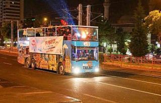 Talas’ta gezi otobüsüyle 19 Mayıs coşkusu