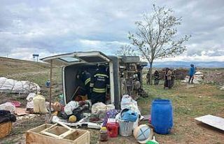 Tarım işçilerini taşıyan minibüs devrildi: 12...