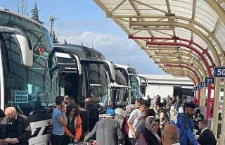 Terminalde bayram yoğunluğu yaşanıyor