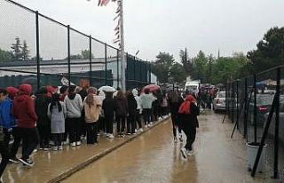 Tokat’ta 19 Mayıs kutlamalarına yağmur engeli