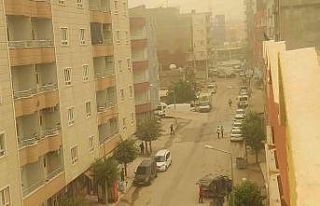 Toz bulutu Silopi’de hayatı olumsuz etkiledi