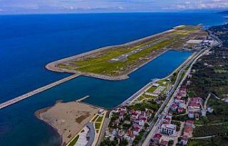 Türkiye’nin deniz üzerine yapılan ilk havaalanında...