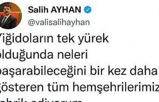 Vali Salih Ayhan yiğidoların kupa sevincine ortak...