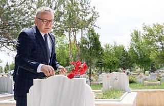 Vali Şimşek, Sivassporlu taraftarların mezarına...