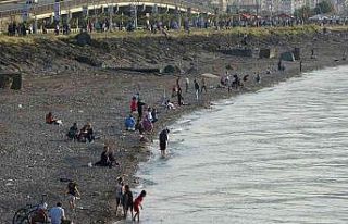 Yaklaşık 40 yıl önceki kumsal halini alınca oraya...