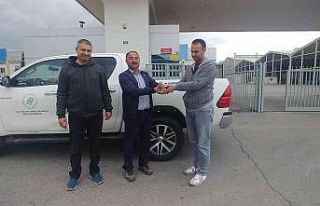 Yaralı yaban kuşuna yardım eli