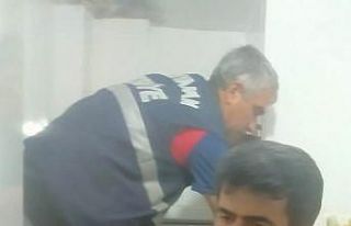 Yavru kediyi itfaiye kurtardı