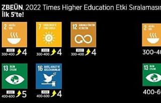 ZBEÜ, Times Higher Education 2022 Etki Sıralamasında...