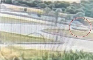 1 kişinin öldüğü kaza anı kamerada