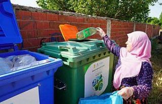 500 kilogram zirai atığa bir kuzu