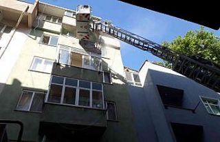 5.katta çıkan yangın korkuttu