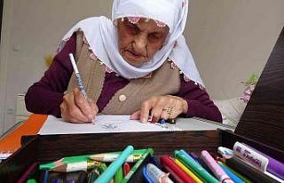 90 yaşından sonra resim yapmaya başladı, 2 yılda...