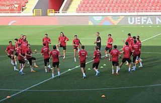 A Milli Futbol Takımı, Litvanya maçı hazırlıklarını...
