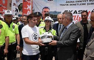 Adana’da 260 kask dağıtıldı