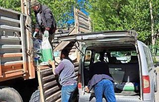 Adilcevaz’da çiftçilere fasulye tohumu dağıtımı