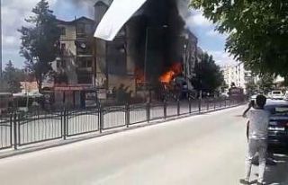 Amasya’da av bayisinde çıkan yangın söndürüldü