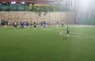 Amatör ligde kavga: Maçın 55. dakikasında sahadan...