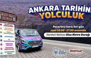 Ankara Kalesi ve Ulus çevresinde hibrit araçlarla...