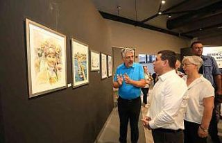 Antalya Resim Çalıştayı Sergisi kapıları açtı