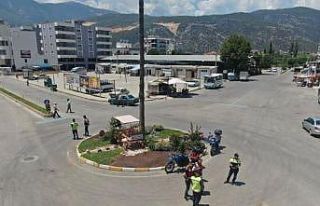 Antalya’da dron destekli motosiklet denetimi