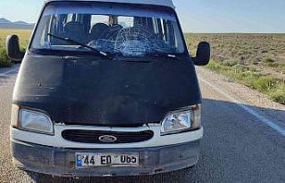 Araçtan inen çocuğa minibüs çarptı