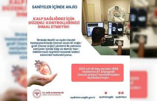 Aydın’da 5 ayda 2 bin hastaya sanal anjiyo yapıldı