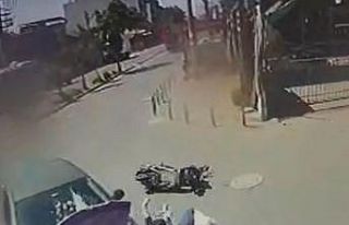 Baba ve oğlu ölümden kıl payı kurtuldu