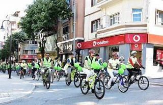 Bağımlılıkla mücadele için pedal çevirdiler