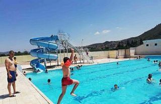 Bakım ve onarımı biten yüzme havuzuna ulaşım...