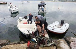 Balyanoz Koyu’nda deniz temizliği