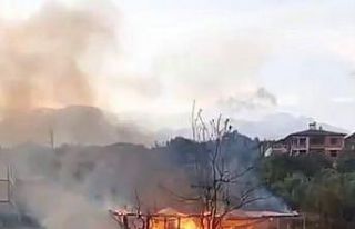 Baraka alev alev işte böyle yandı