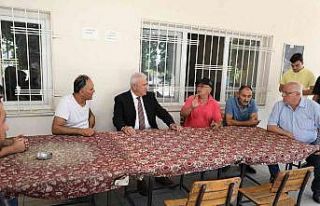 Başkan Atay, fırtınadan etkilenen Kocagür mahalle...