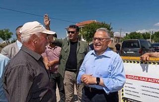 Başkan Büyükkılıç, Saroğlan’da doğal gaz...