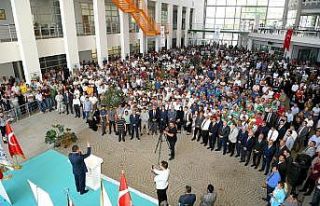 Başkan Gürkan belediye personelleri ile bir araya...