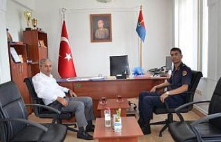 Başkan Kaplan Jandarma Komutanlığı’nı ziyaret...