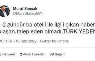 Başkan Sancak’tan Balotelli açıklaması