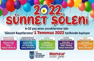 Başkent’te toplu sünnet şöleni için kayıtlar...