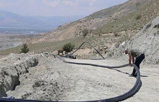 Başpınar’da selden zarar gören içme suyu hattı...