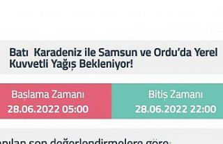 Batı Karadeniz ile Samsun ve Ordu için kuvvetli...