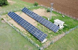 Beldenin su ihtiyacı güneş enerjisi sistemi ile...