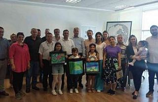 Biga’da ‘Nilüfer çiçeği’ resim yarışması...
